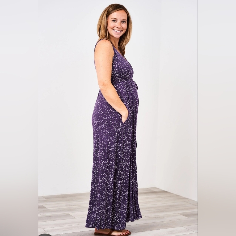 Plus Size Latched Mama The Momper Maternity Nursing Maxi NWT